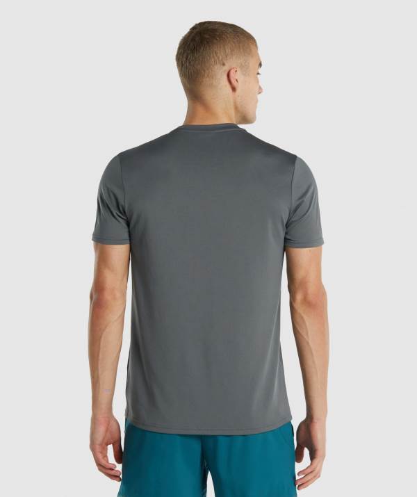 Panske Tricka Gymshark Arrival Regular Fit Tmavo Siva | FW2857461